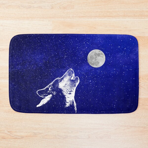 Item preview, A WOLF HOWLING AT THE MOON - WOLVES AND WILD DOGS  designed and sold by Danicus666.