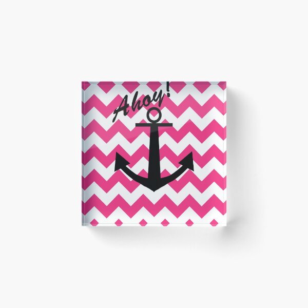 Item preview, Ahoy! Anchor with Chevron designed and sold by Tollbridge.