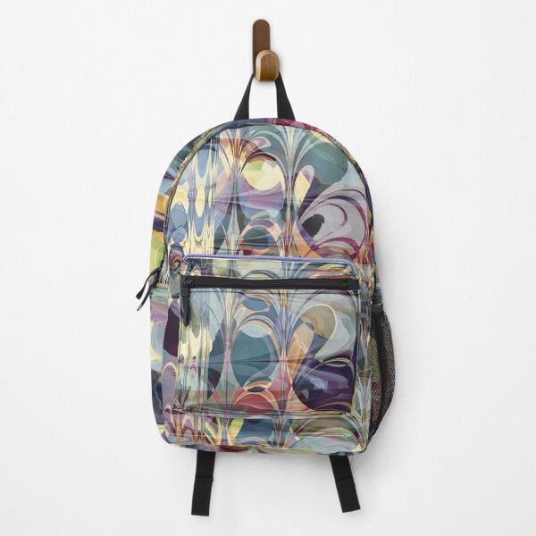 Item preview, Colorful Fractal Ebru Pattern designed and sold by pinkal.