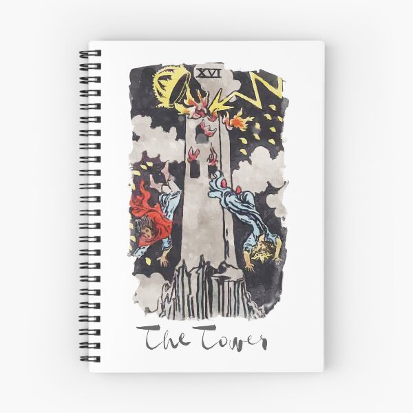 Artikelvorschau, The Tower Major Arcana RWS Tarotkartenmalerei entworfen und verkauft von ApolloTarot.