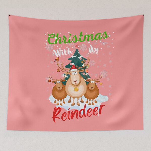Item preview, Christmas with my reindeer | christmas collection  designed and sold by Affuabbu.