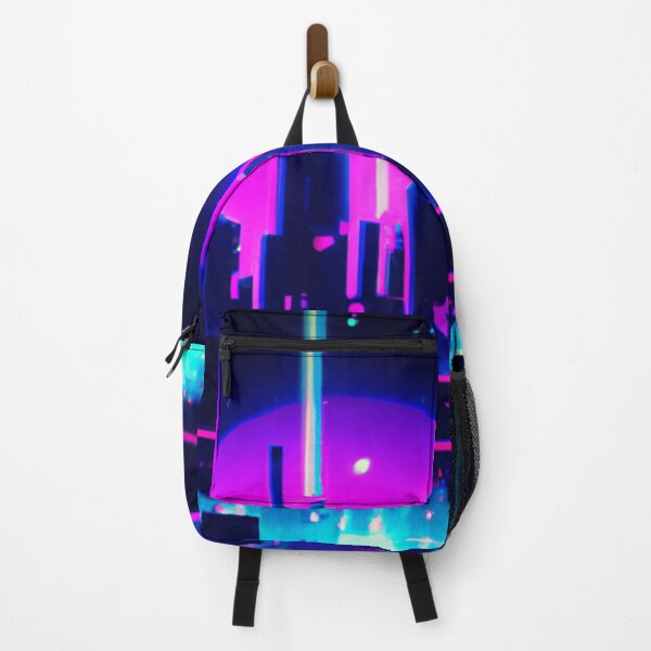 Item preview, Cyan synthwave city designed and sold by SJG-digital.