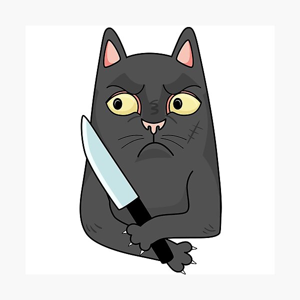 ANIMATED ICON!! Knife cat meme! by bubinay -- Fur Affinity [dot] net