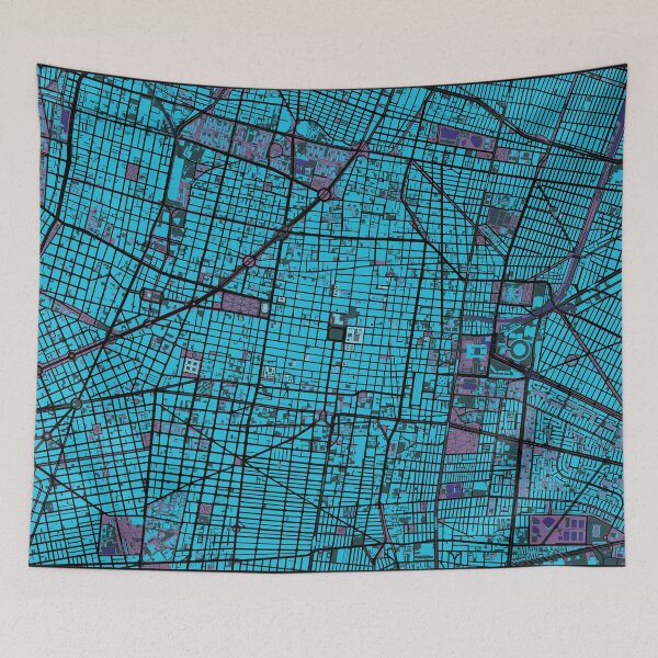 Item preview, Mexico City map twilight designed and sold by PlanosUrbanos.