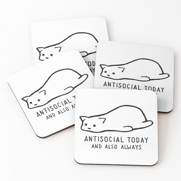 Item preview, Fox Shiver™ - Antisocial Today and Also Always designed and sold by Fox Shiver.