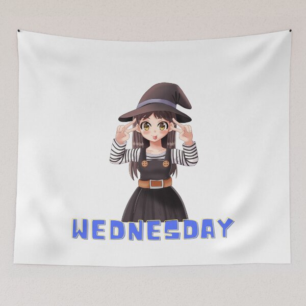 Item preview, Wednesday Anime Wizard Girl Day of the Week designed and sold by TajfunX.