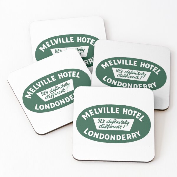 Artikelvorschau, Melville Hotel Londonderry - Vintage Reiseaufkleber - Vintage Gepäcketikett Derry Nordirland entworfen und verkauft von chrisrivait.