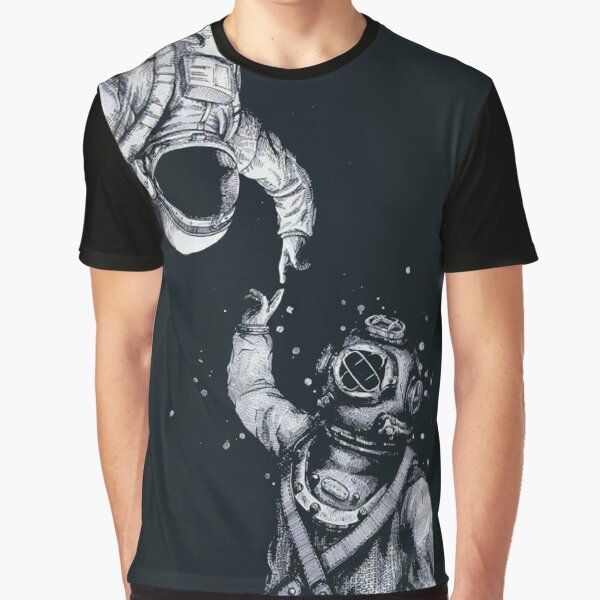 Astronaut and Diver - Last Frontiers Graphic T-Shirt