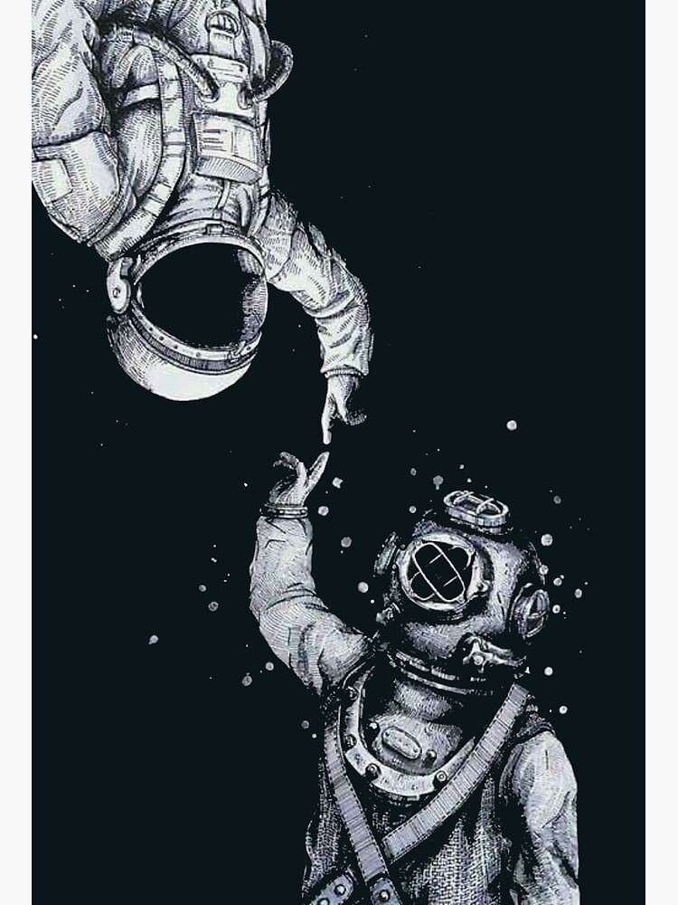 Discover Astronaut and Diver - Last Frontiers Canvas