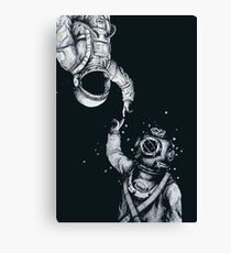 Astronaut and Diver - Last Frontiers Canvas Print