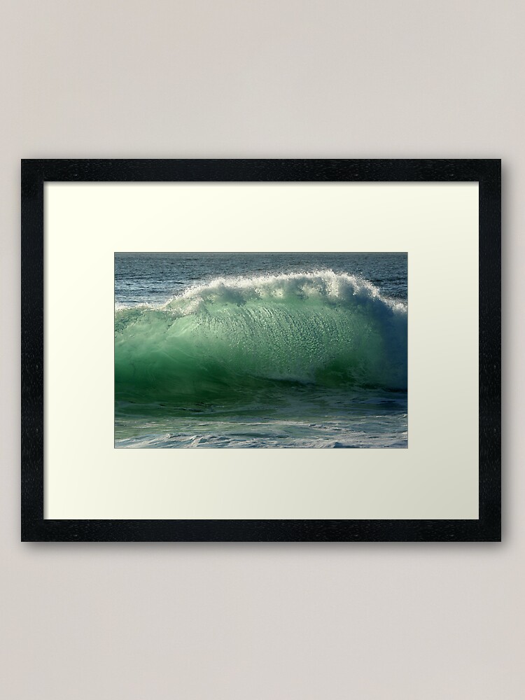 Alternate view of Backlit Wave Framed Art Print