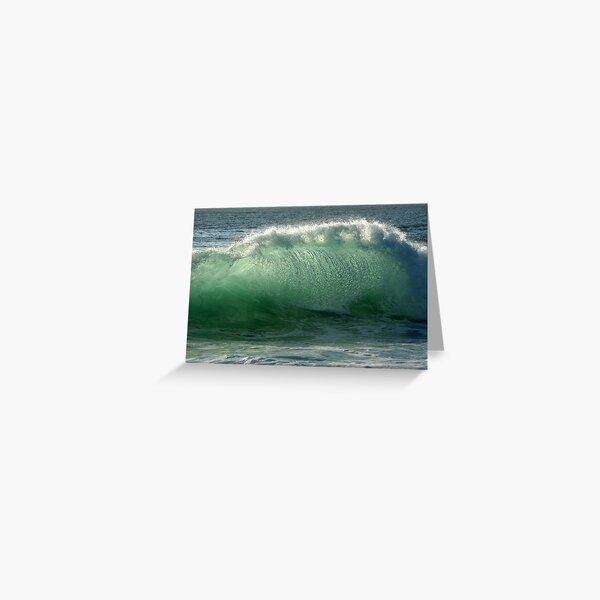 Backlit Wave Greeting Card