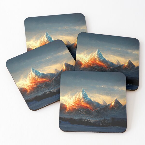 Item preview, Ice-Mountain Landscape through the Sunrise and Wind designed and sold by Galviato.