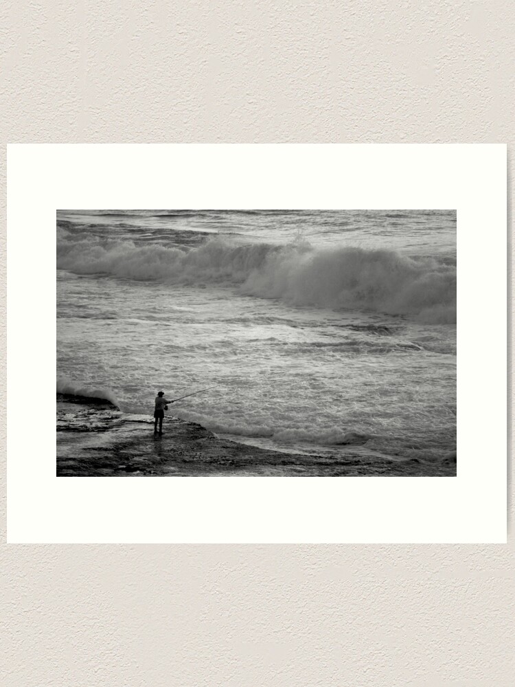 Alternate view of Rock Fisherman Art Print