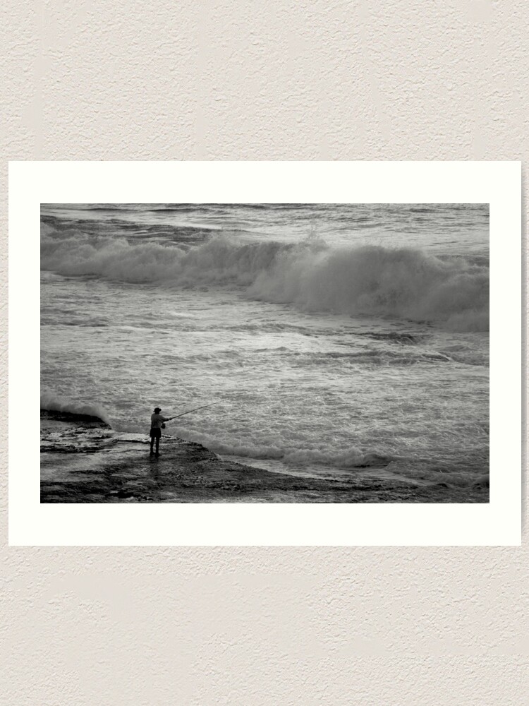 Alternate view of Rock Fisherman Art Print