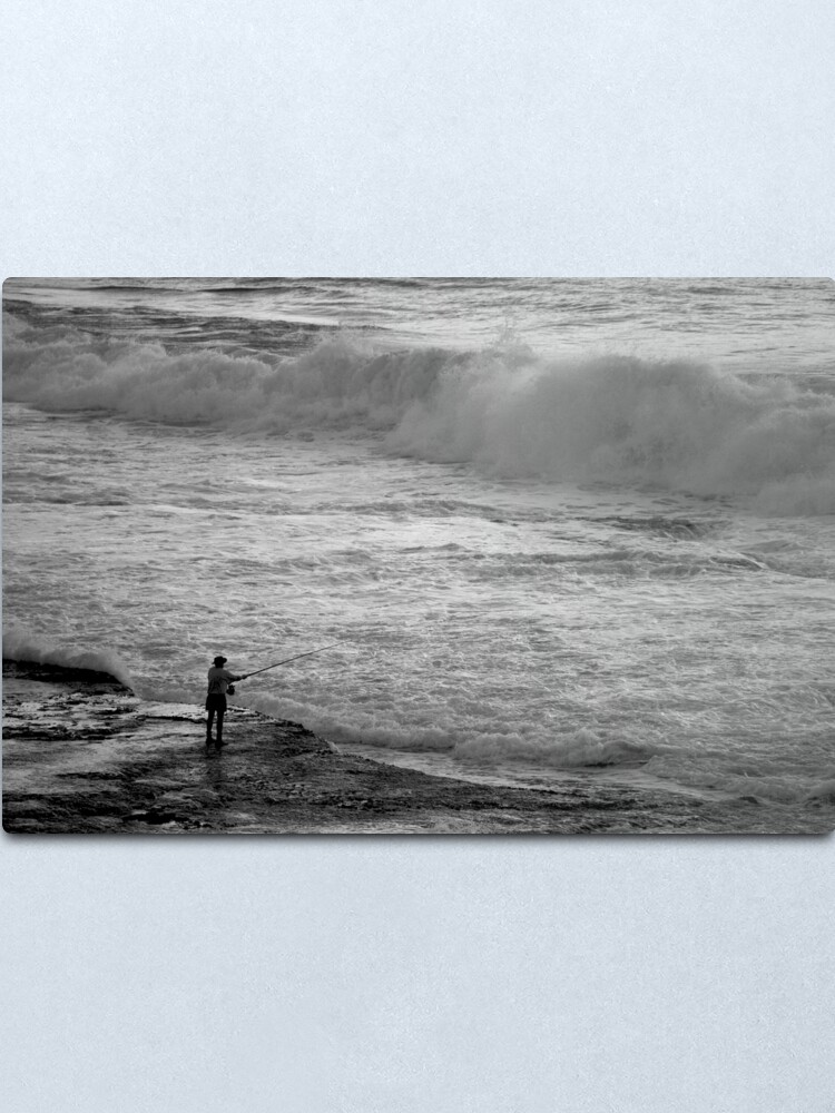 Alternate view of Rock Fisherman Metal Print