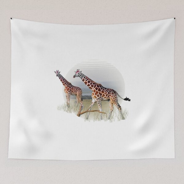 Item preview, Two Giraffes on Lake Albert designed and sold by Numidiary.