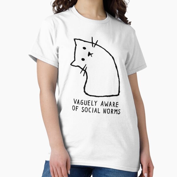 Item preview, Vaguely Aware of Social Norms designed and sold by FoxShiver.