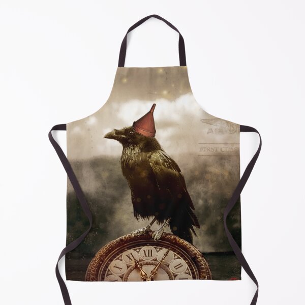 Item preview, Steampunk Vintage Raven bird corvid crow designed and sold by HaggisVitae.