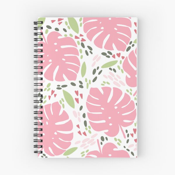 Item preview, Bright tropical pattern with pink monster leaves designed and sold by Drozdova.