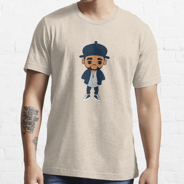 Hiphop tiny rapper with cap and white shirt