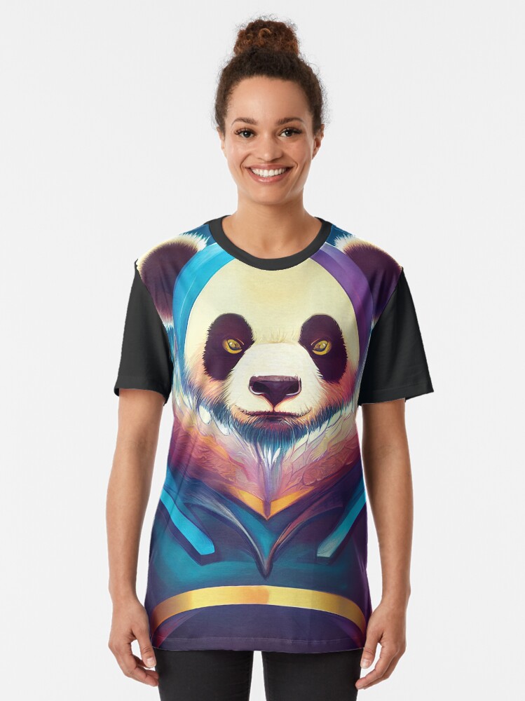 Thumbnail 2 of 5, Graphic T-Shirt, Polar Panda Gaming Bear designed and sold by guidonr1.