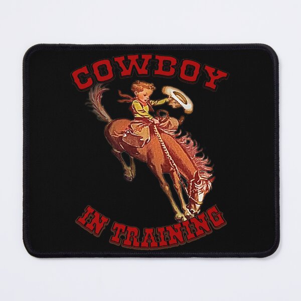 Item preview, Cowboy In Training - Vintage Child Cowboy Riding Bareback designed and sold by handsoftime2020.