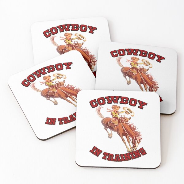 Item preview, Cowboy In Training - Vintage Child Cowboy Riding Bareback designed and sold by handsoftime2020.