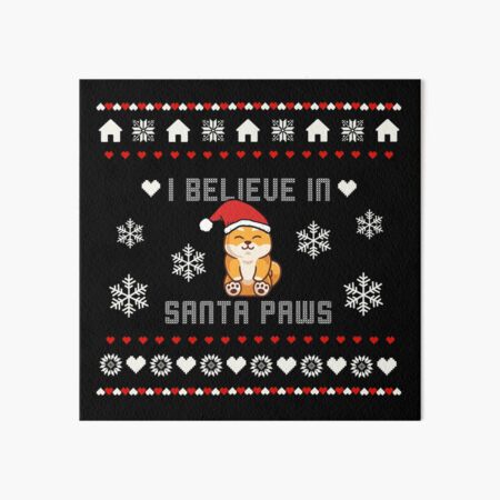 I Believe In Santa Paws Shiba Inu Gift T-Shirt I Believe In Santa Paws Shiba Inu Gift T-Shirt