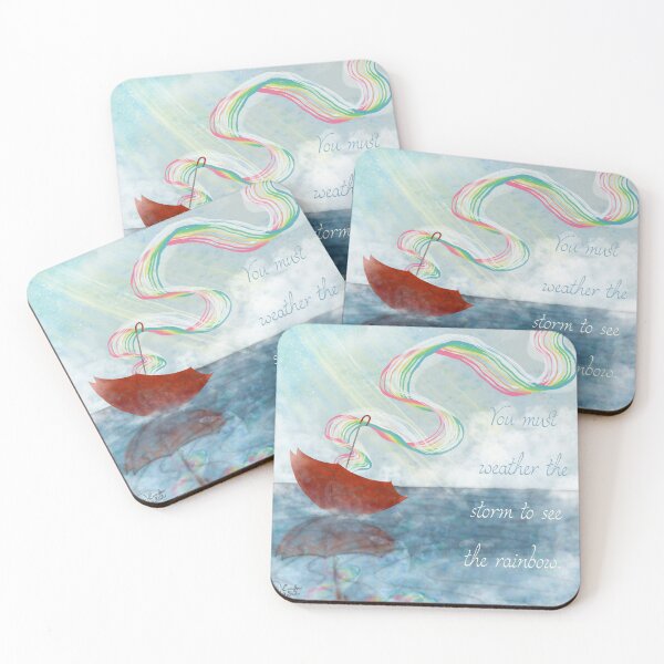 Item preview, You must weather the storm to see the rainbow. designed and sold by Gillian Mazzara.