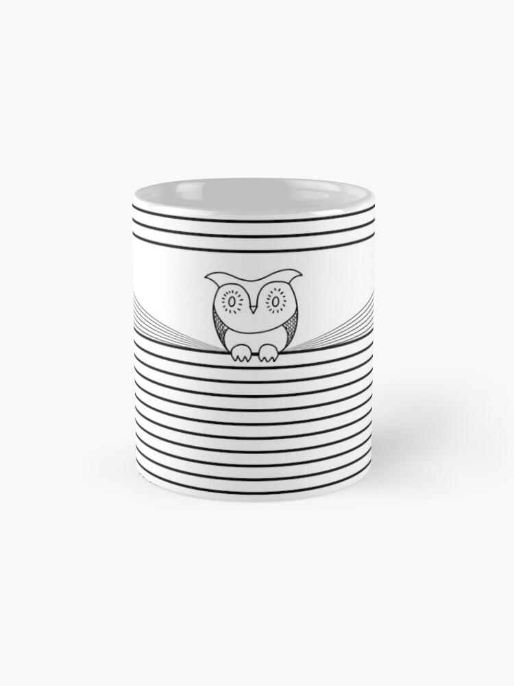 Alternate view of The owl and the stripes Mug