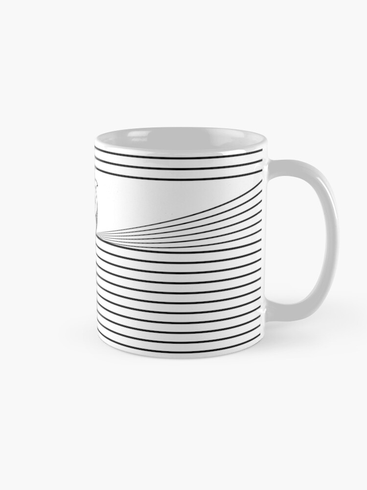 Alternate view of The owl and the stripes Mug