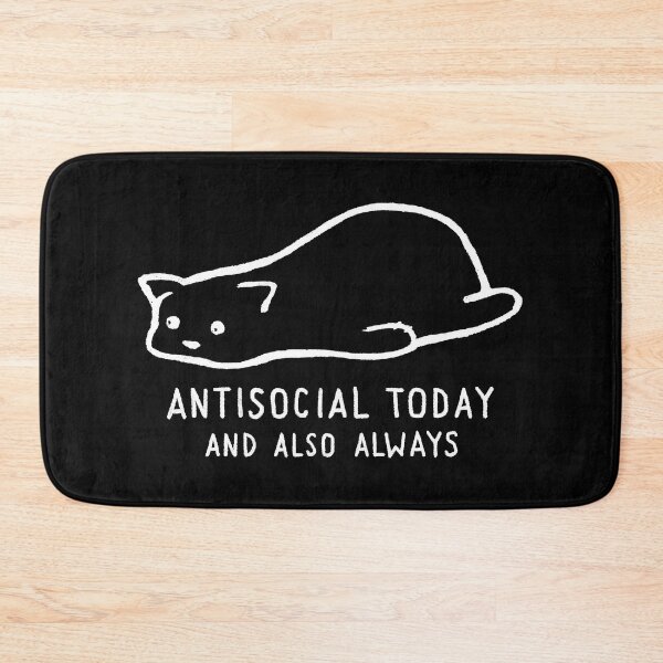 Item preview, Antisocial Today and Also Always designed and sold by Fox Shiver.