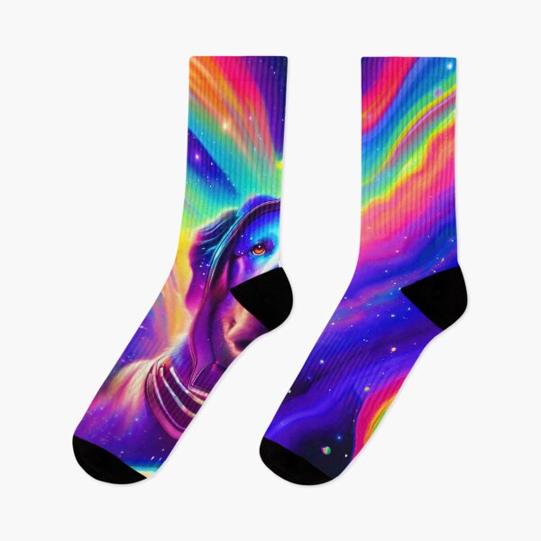 Item preview, Retro Rainbow Space Dog designed and sold by Only The Rad.