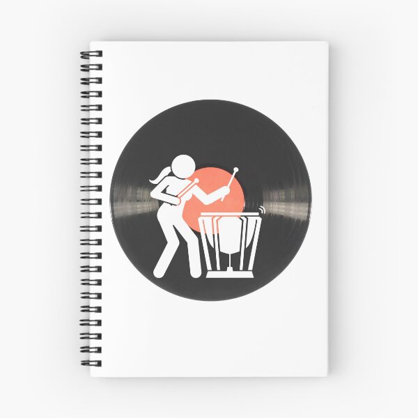 Item preview, vintage timpani player music designed and sold by ApurwaArtShop.