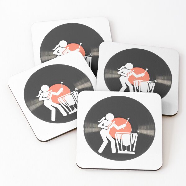 Item preview, vintage timpani player music designed and sold by ApurwaArtShop.