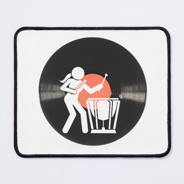 Item preview, vintage timpani player music designed and sold by ApurwaArtShop.