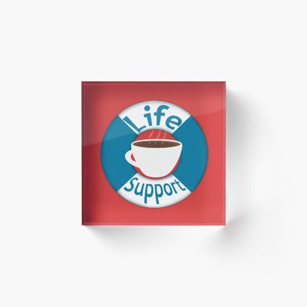 Item preview, Coffee = Life Support (Red) designed and sold by LILBlueFish.