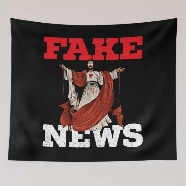 Item preview, Fake News Anti-Religion Agnostic Blackcraft Atheist designed and sold by concretemariach.