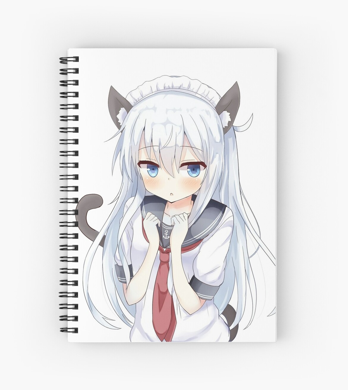 Cute Hibiki Neko Cat Ear Design From Kantai Collection Spiral