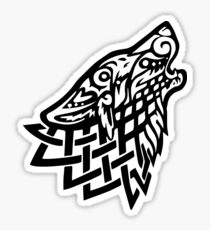 Celtic Wolf - Schwarz Sticker