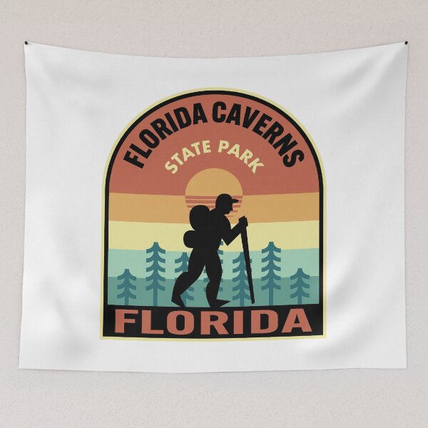 Item preview, Florida Caverns State Park Florida Retro Hiking designed and sold by HalpinDesign.