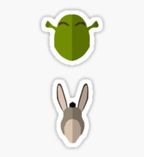 Shrek And Donkey Sticker