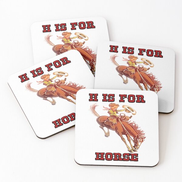 Item preview, H Is For Horse - Vintage Child Cowboy Riding Bareback designed and sold by handsoftime2020.