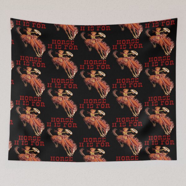Item preview, H Is For Horse - Vintage Child Cowboy Riding Bareback designed and sold by handsoftime2020.