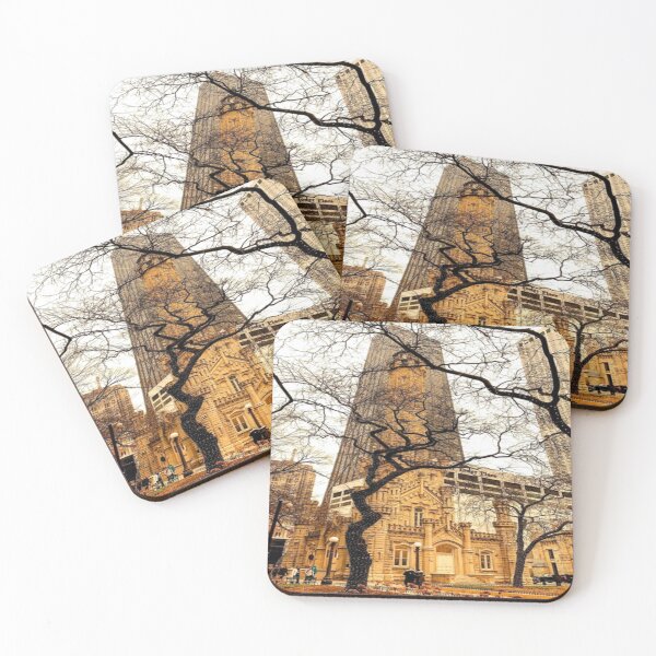 Item preview, Old Water Tower In Downtown Chicago designed and sold by lets-travel.