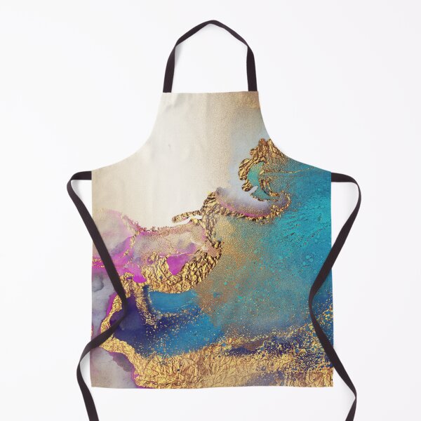 Item preview, Abstract Watercolor with Gold, Blue, Magenta, and Cream designed and sold by LDTreasures.