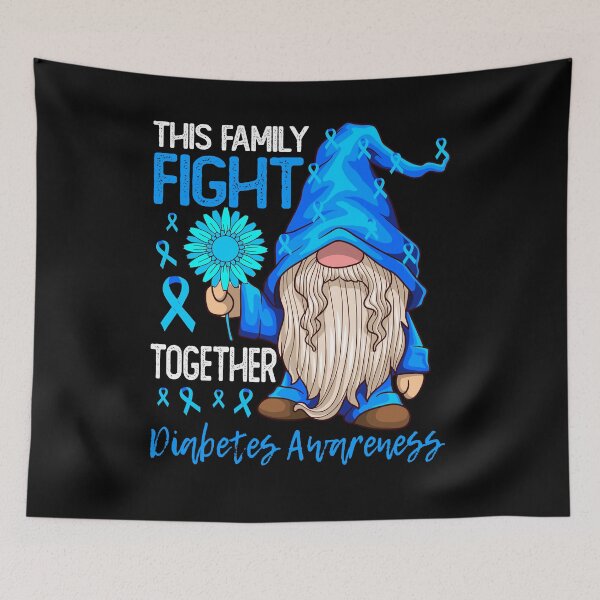Item preview, Family fight Together gnome Diabetes Awareness designed and sold by Ibu83.