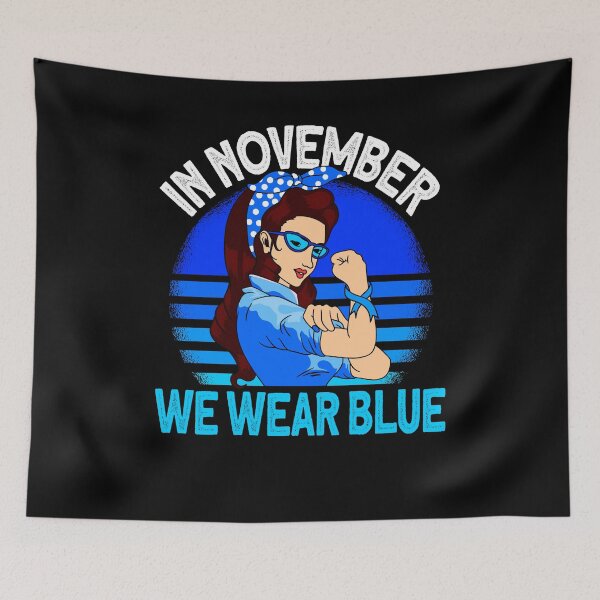 Item preview, in november we wear blue Diabetes Awareness designed and sold by Ibu83.