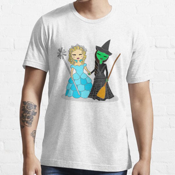 Wicked the Broadway Musical - Two Witches Slim Fit T-Shirt - Wicked